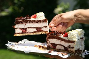 La naked wedding cake!