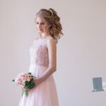 abito da sposa in rosa