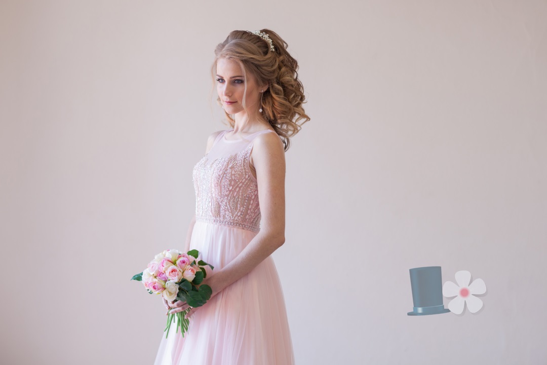 L’abito da sposa in rosa: romanticismo e classe